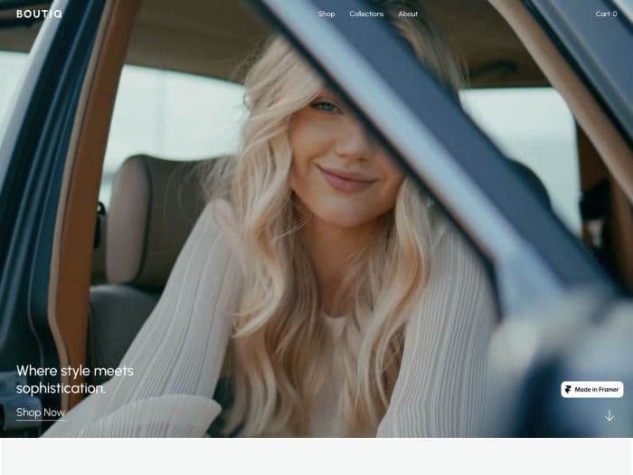 Direction visuelle : boutique en ligne